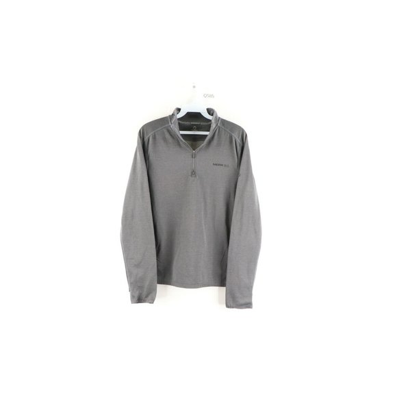 Merrell Shirts | Merrell Mens Small Running Jogging Hiking Spell Out Half Zip Pullover Sweater | Color: Gray | Size: S | Voguesquared's Closet